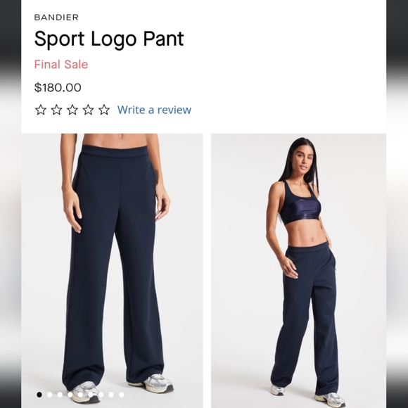 Bandier Sport Logo pants NWT - Picture 1 of 8